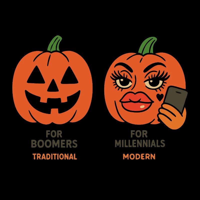 Motifs expressifs de citrouilles d’Halloween