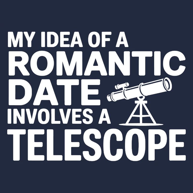 Romantisches Date Teleskop Journal