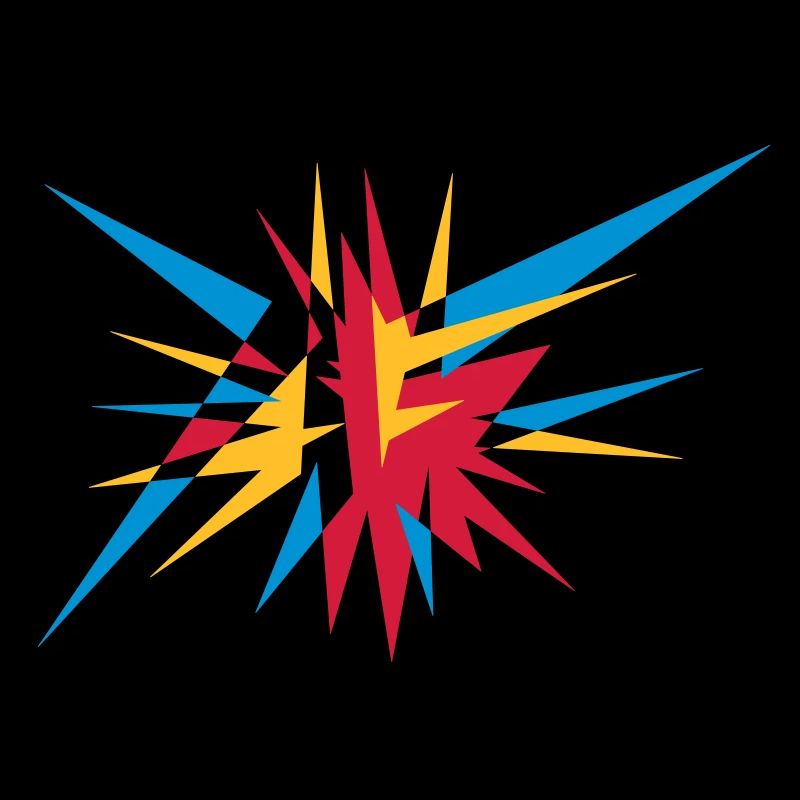 Explosion und Strahlen