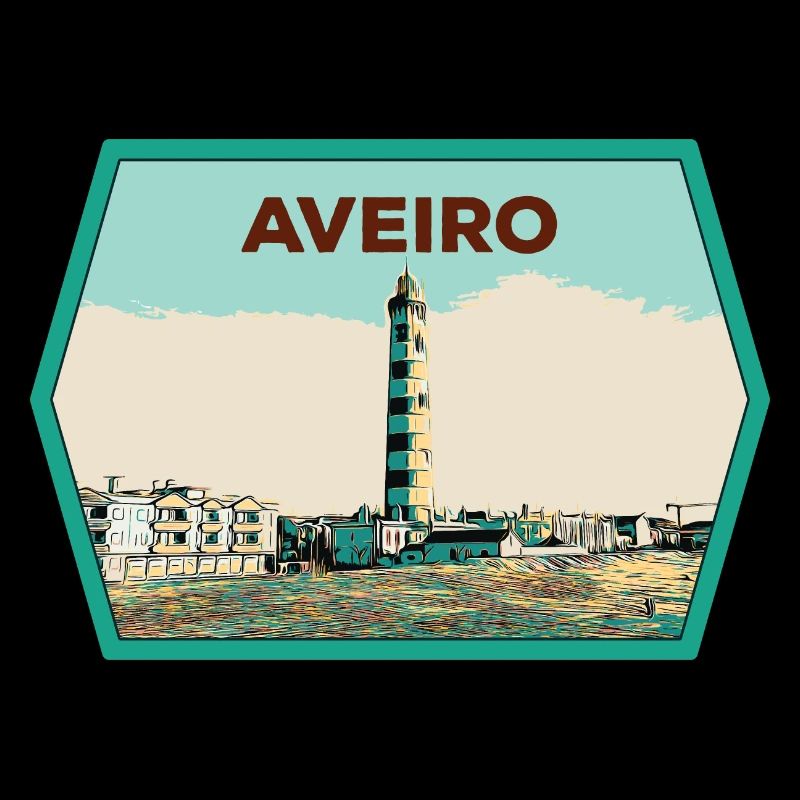 Phare de la Lagune d'Aveiro Illustration originale