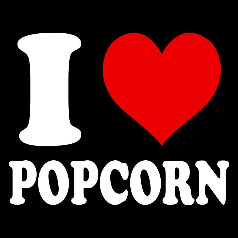 Ich liebe Popcorn Herz Lustig Witzig