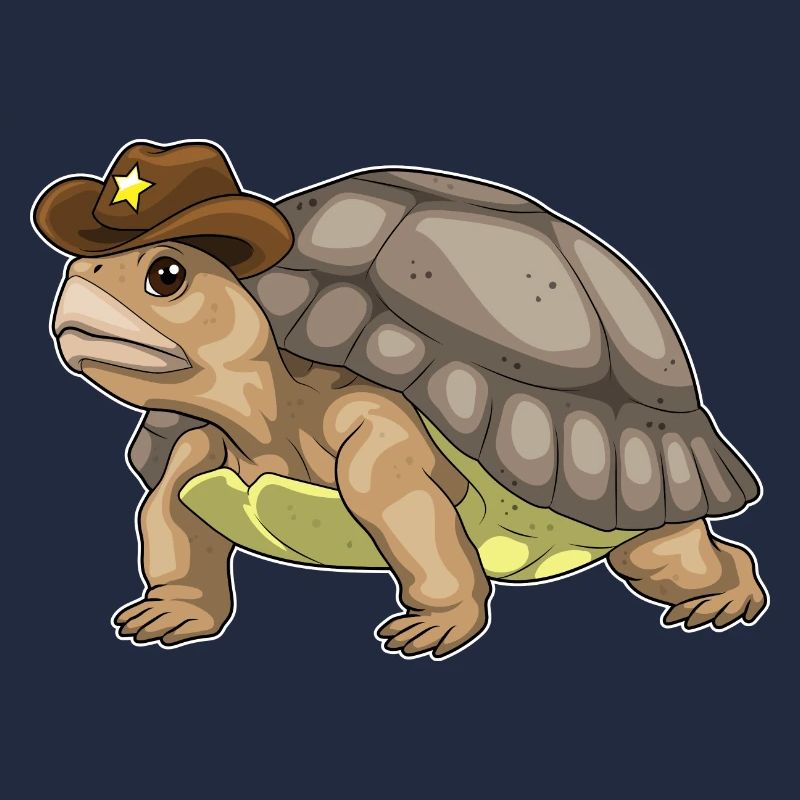 Turtle Sheriff Cowboy Hat