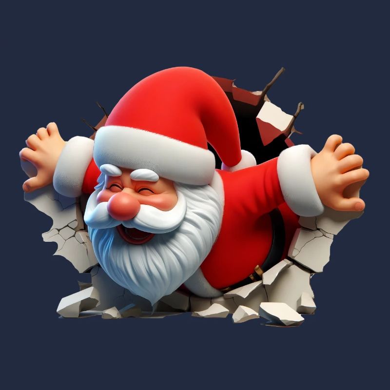 Santa im Loch von vorne 2