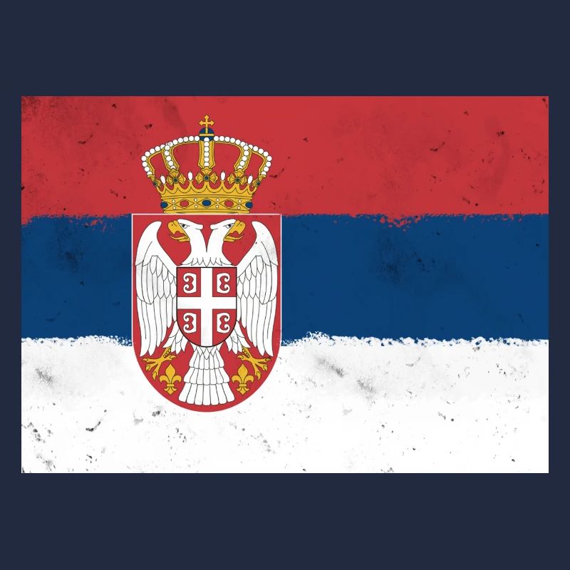 Flagge Serbiens