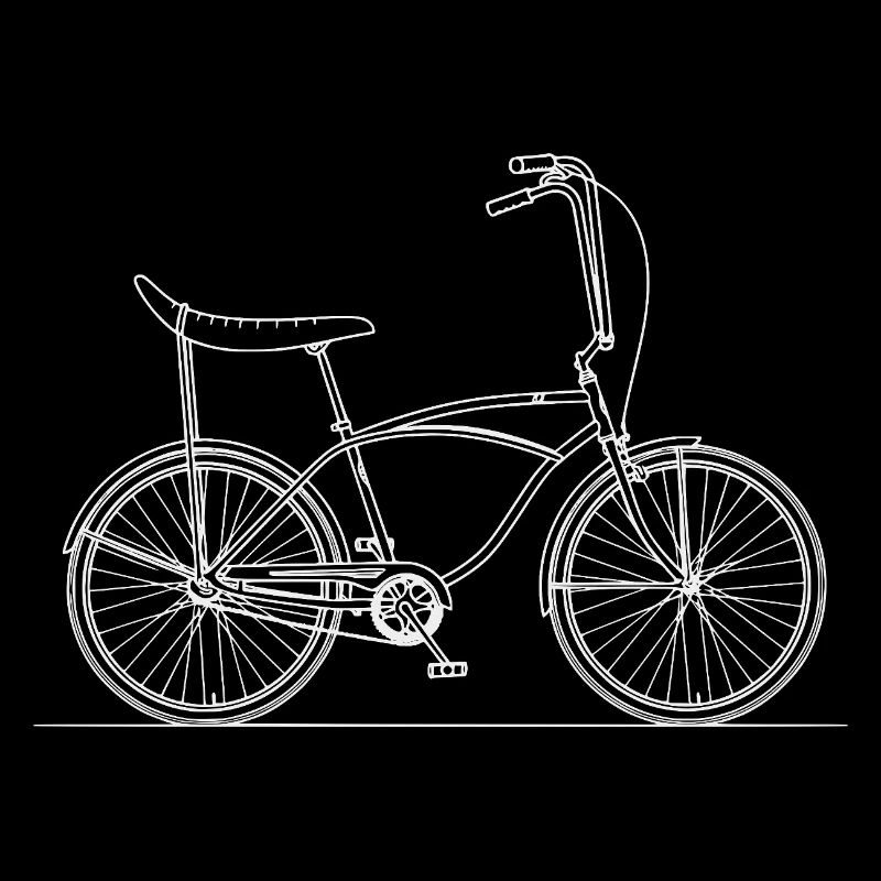 Silhouette de vélo Bonanza Design rétro vintage