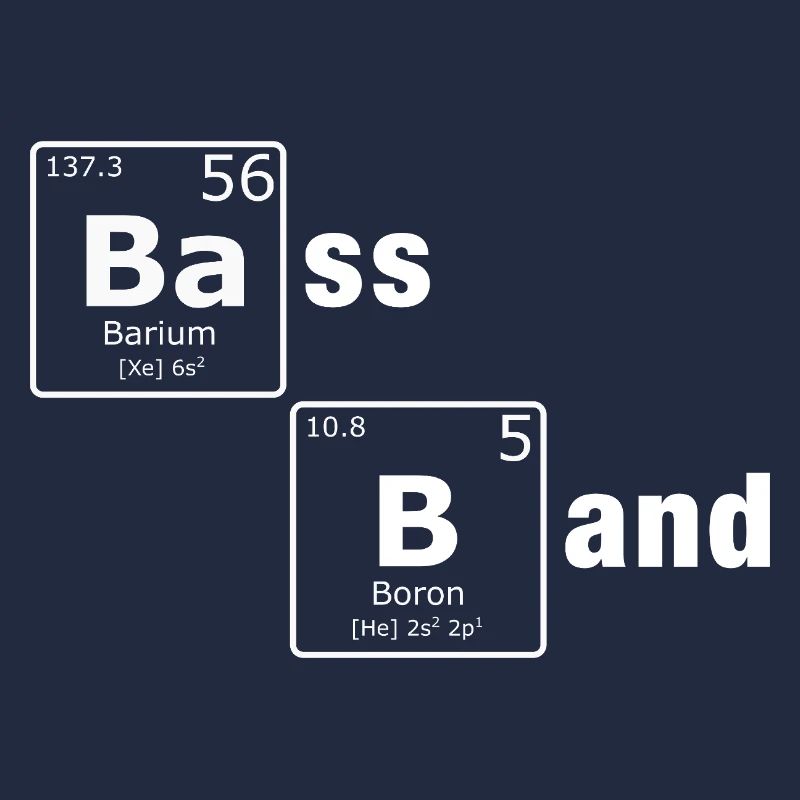 Bass Band Periodensystem PSE Elemente Nerd