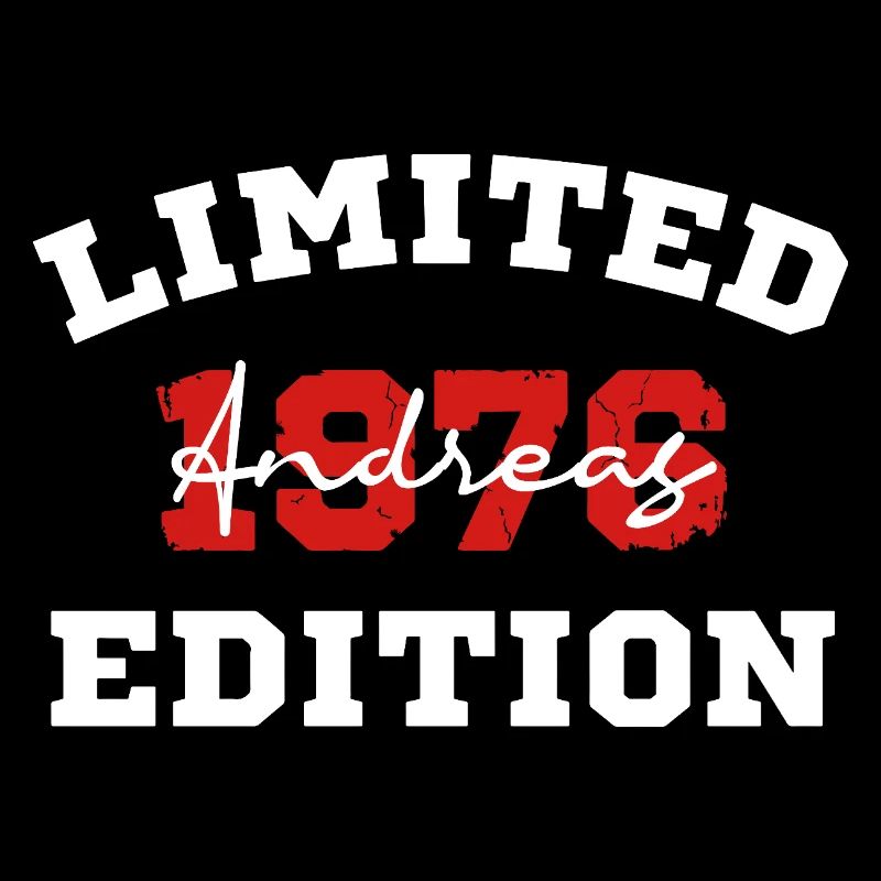 T-shirt d’anniversaire Andreas 50 ans