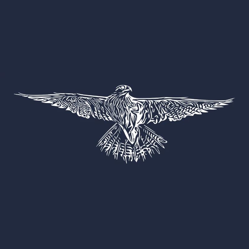 Falke im Flug