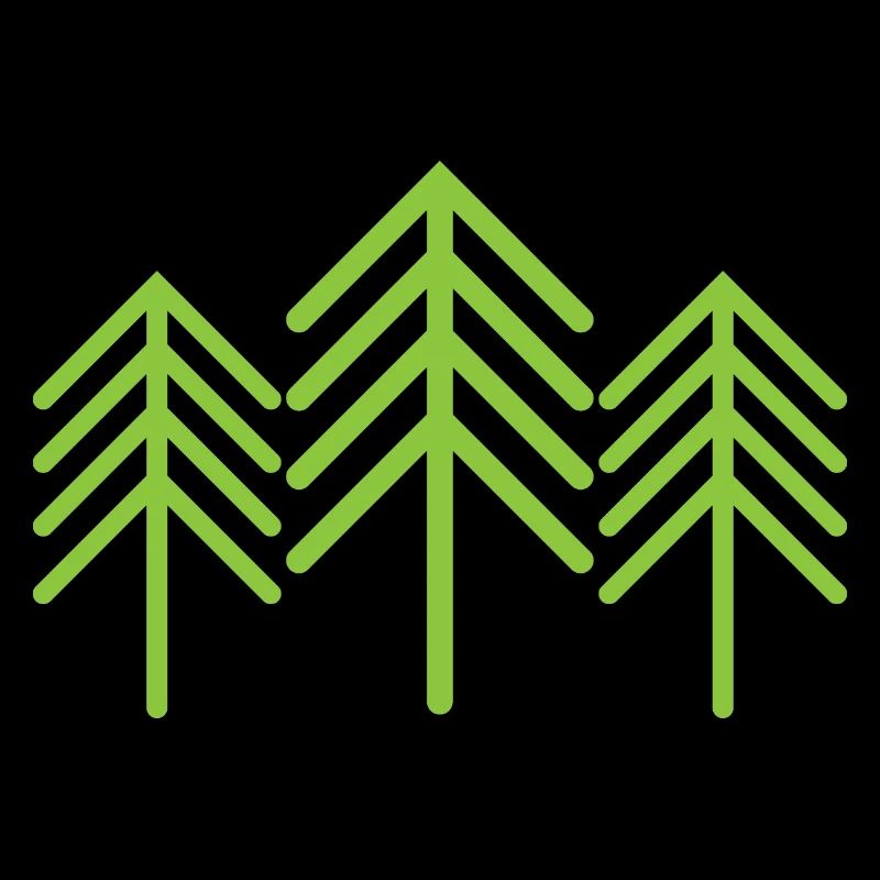 Baum Bäume Symbol Wald Minimalismus grün icon