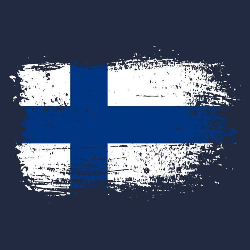 Graphique du drapeau finlandais Grunge