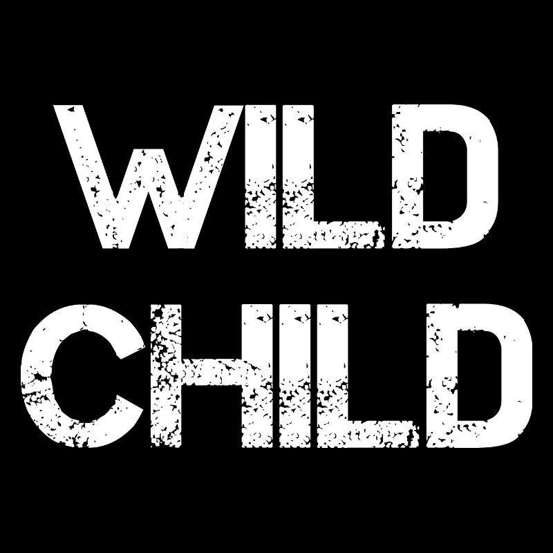 Wild Child Bold Typeface T-Shirt Design