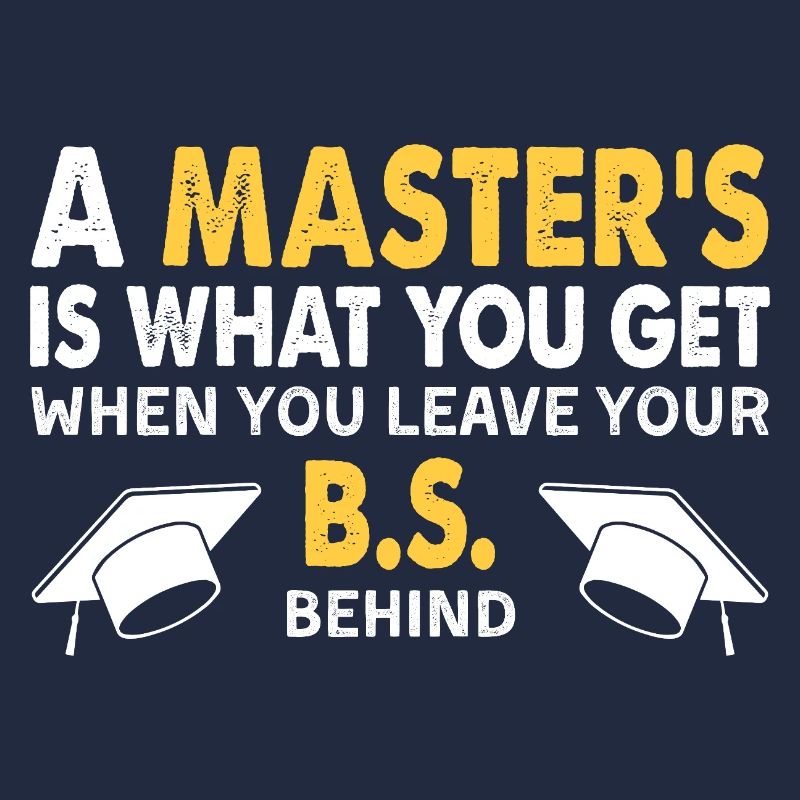 Funny Masters Degree Graduation Gift Victory Quote