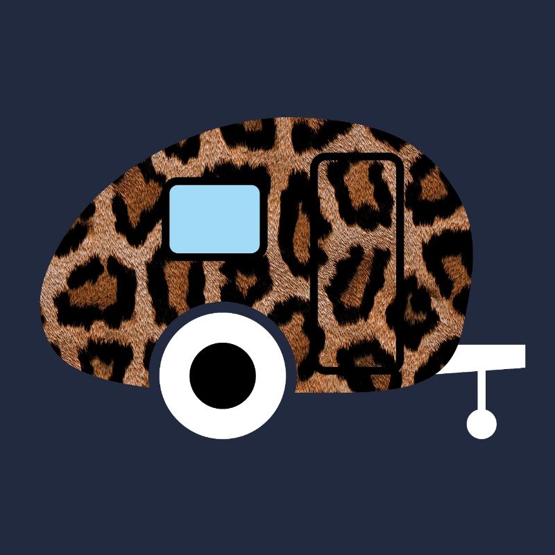 Caravan Wohnwagen Leopard Leolook Camping Retro