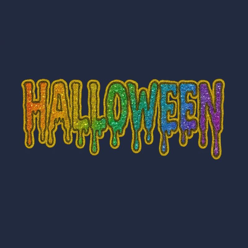 Rainbow Drop Halloween Font