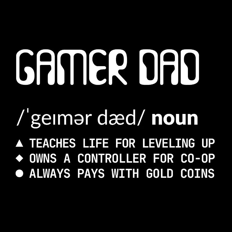 Gamer Dad - Consoles Papa Blanc