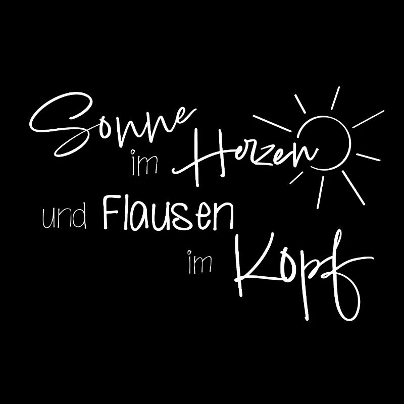 Soleil dans le cœur et peluche dans la tête – typographie