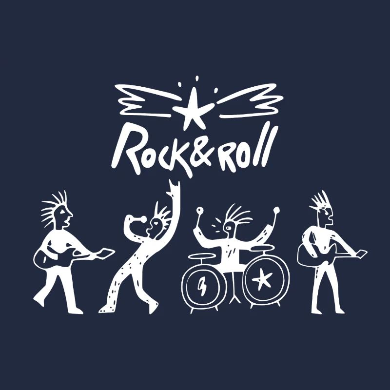 Rock & Roll Band Sketch