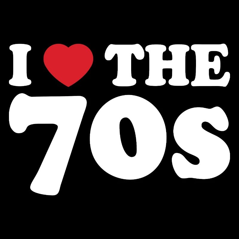 Ich liebe den Retro-Stil der 70er.