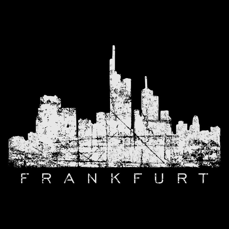 Frankfurter Skyline (Vintage Weiß) Frankfurt