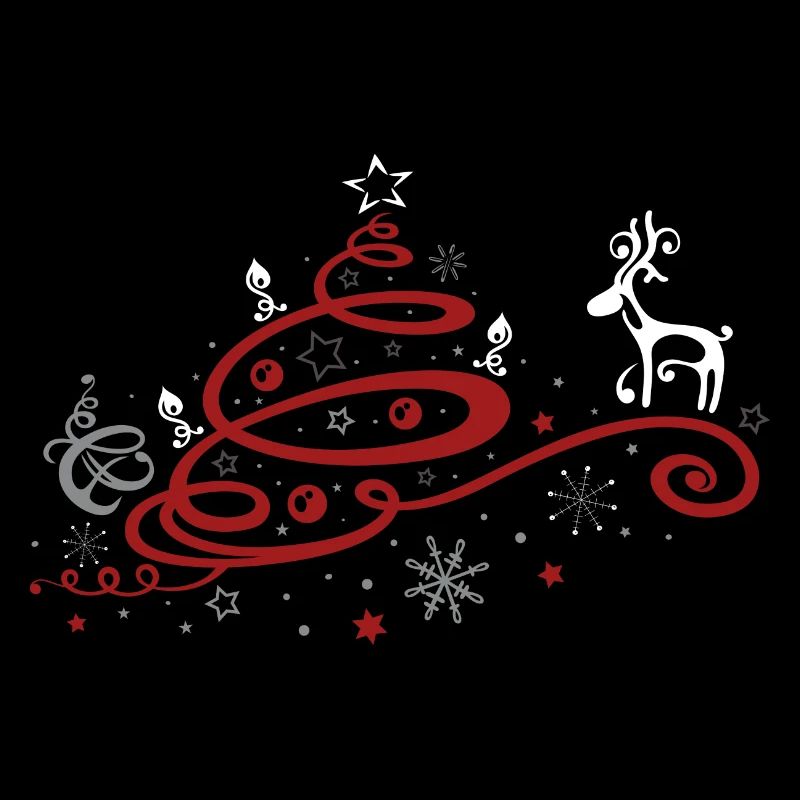 Weihnachten. Weihnachtsbaum mit Rentier
