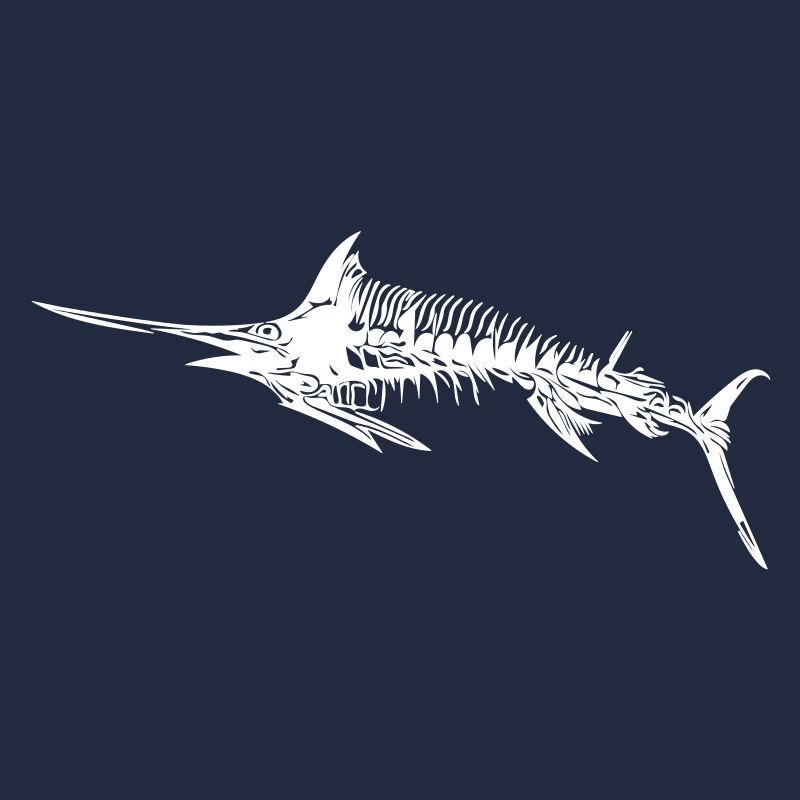 Swordfish skeleton