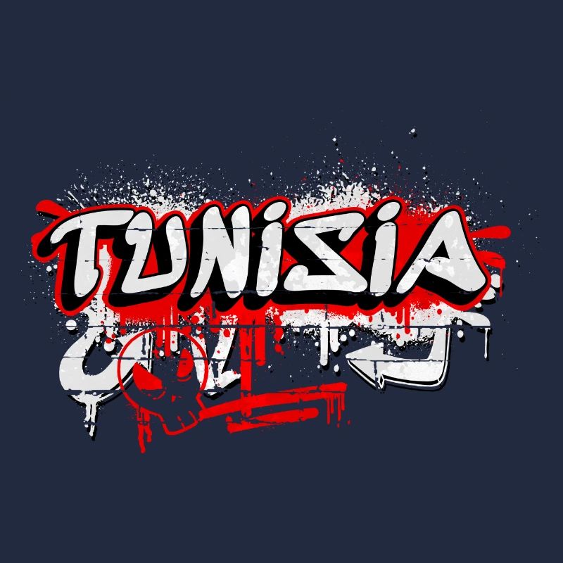 Tunisia graffiti flags design