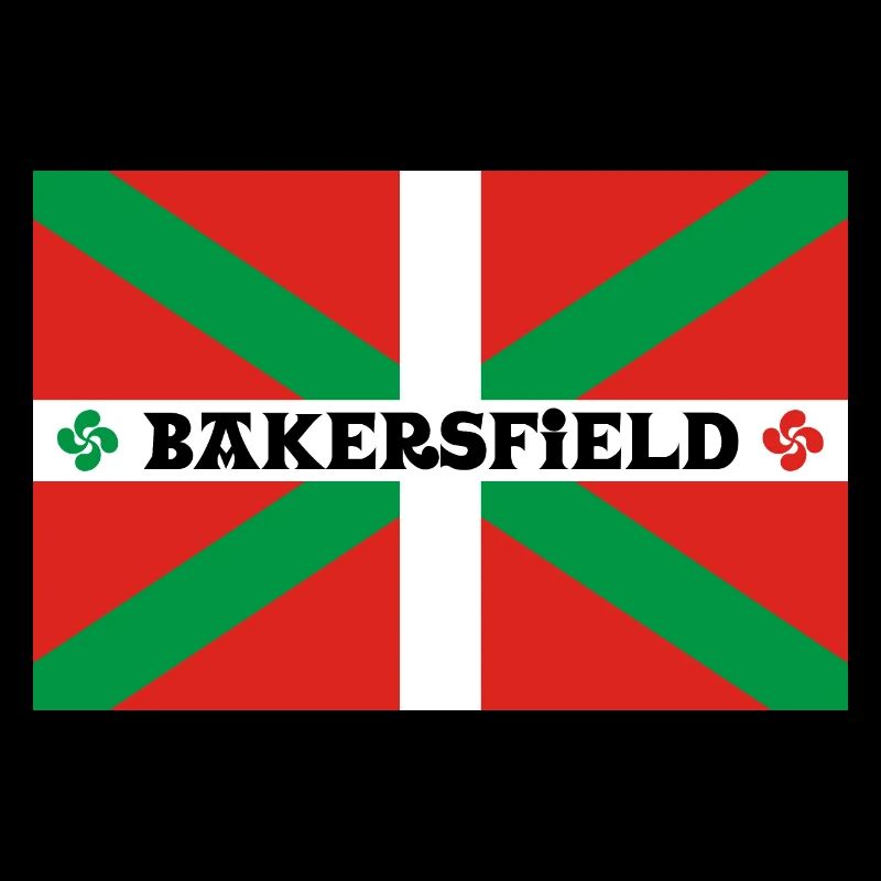 Bakersfield ikurriña. Basque community. Californie