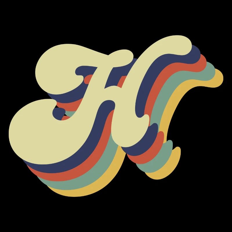 Lettre h rétro