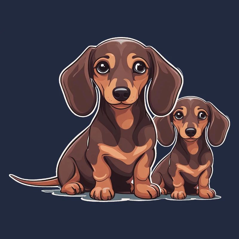 Teckel Chiens Chiens Animaux Enfants Teckel