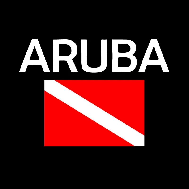 Aruba Diver Down Flag - Plongée sous-marine - Plongée sous-marine - Tauchen