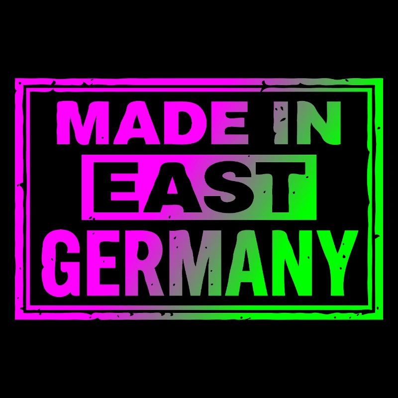 Made in East Germany Ostalgie Neon Retro Cap Bag