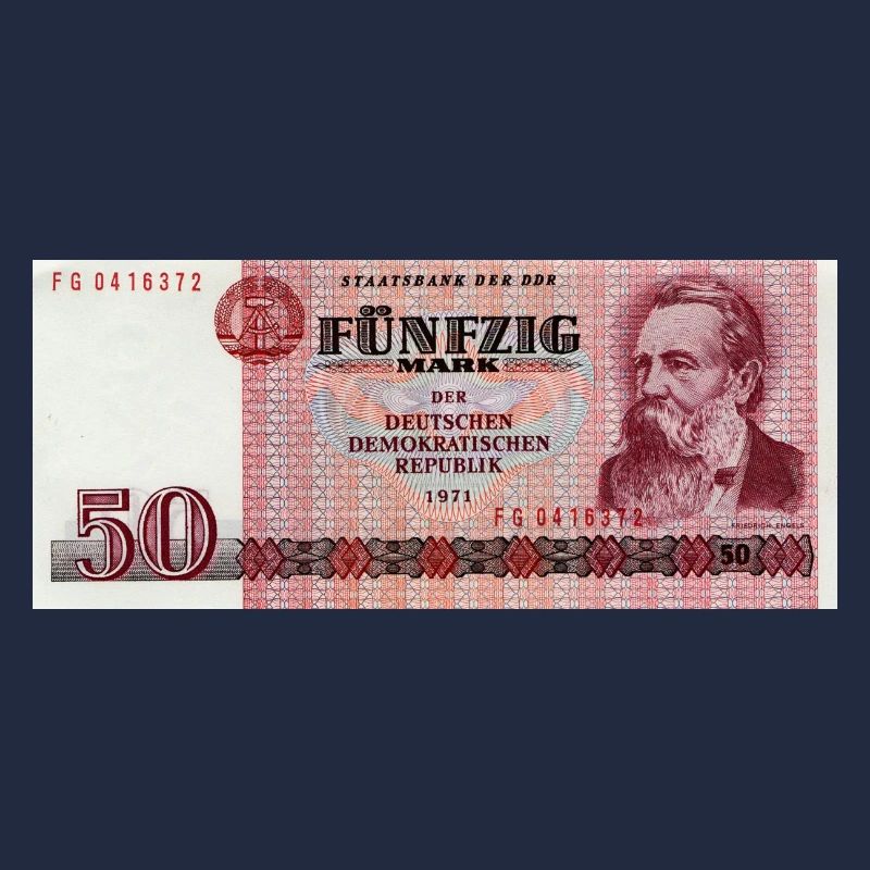 50 Markschein de la RDA