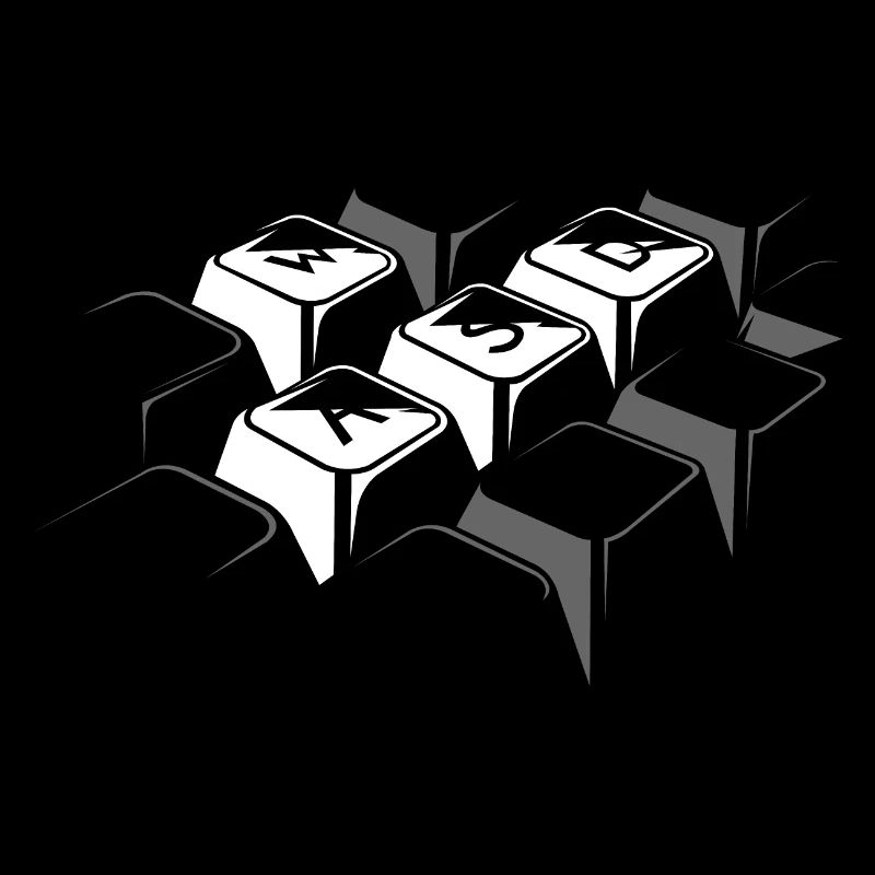 WASD Jeux de jeu Jeu Clavier Joueur PC icône
