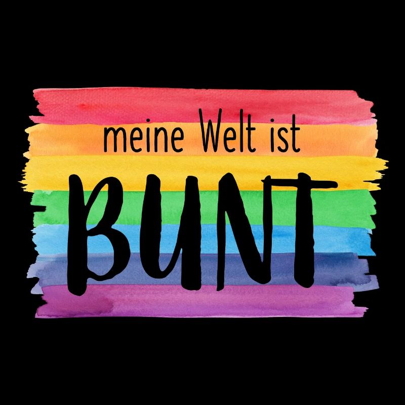 Meine Welt ist bunt Regenbogen fröhlich farbenfroh
