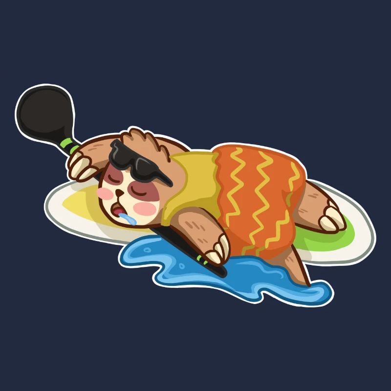 Stand Up Paddling Stand up Paddler Sloth