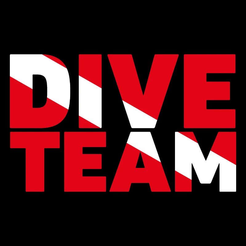 Équipe de plongée. Design parfait pour votre équipe de plongée.