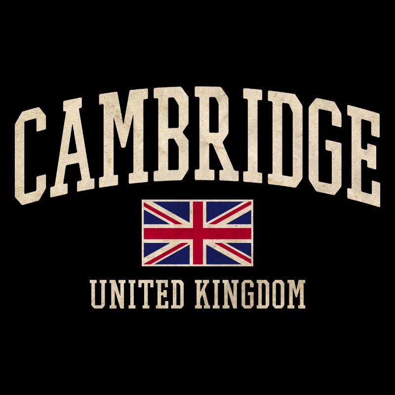 Bannière du drapeau vintage de Cambridge UK