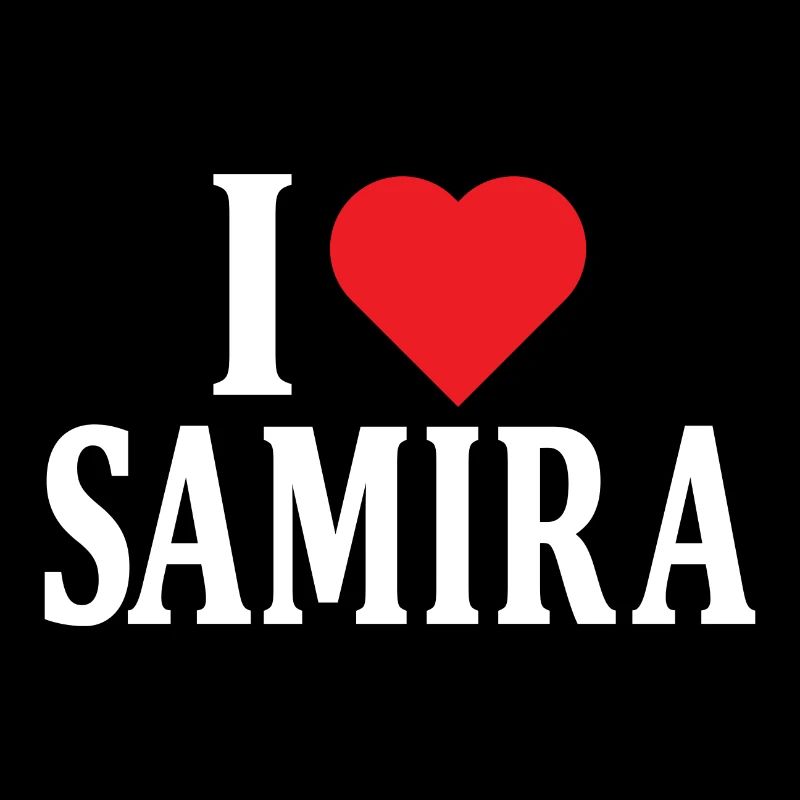 T-Shirt Ich liebe Samira T-Shirt Geschenkidee