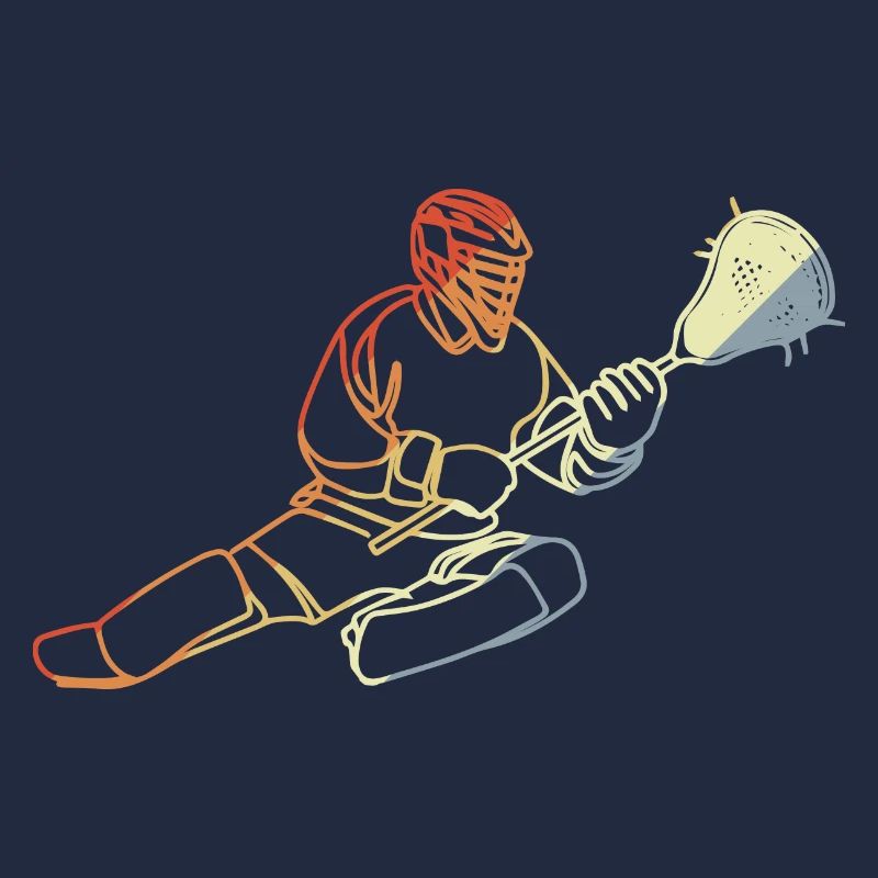Lacrosse Torhüter Vintage