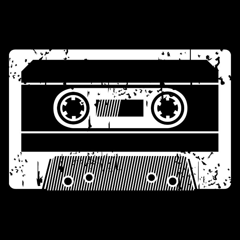 Cassette de musique rétro classique vintage logo icône