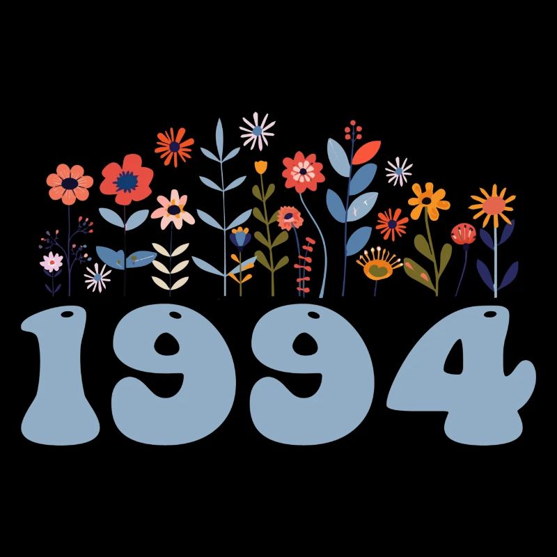 1994 Motif floral 1994 Floral thème fleurs 1994