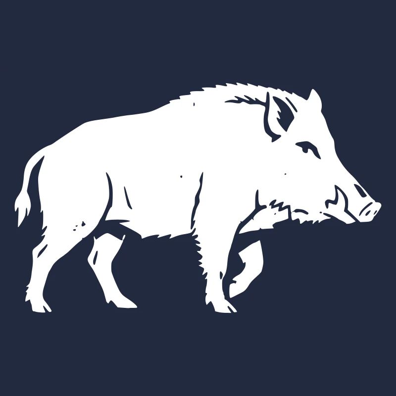 Wild Boar Silhouette Hunter Forest Vector