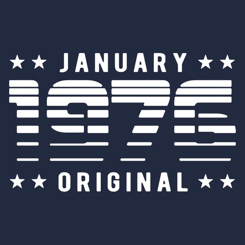 Janvier 1976 Rétrodesign original | Anniversaire