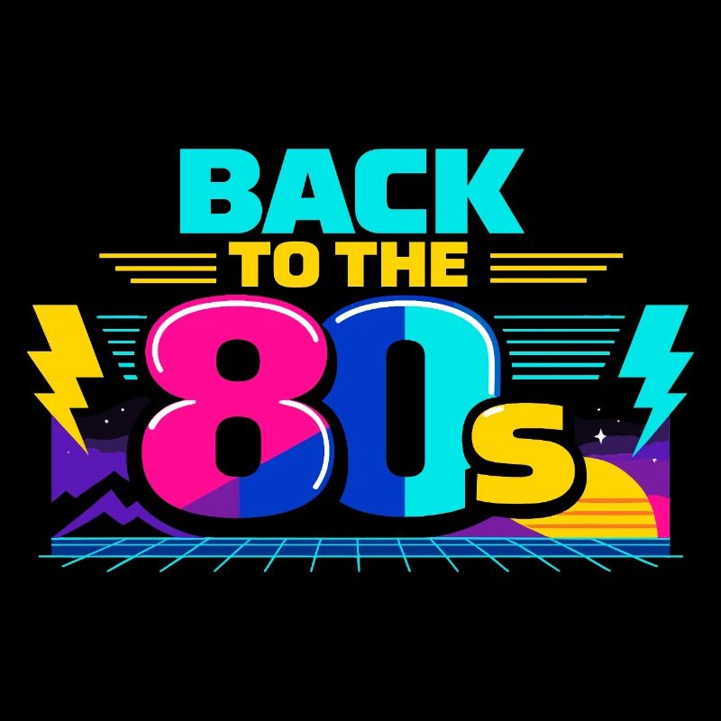 Retour aux années 80 néon