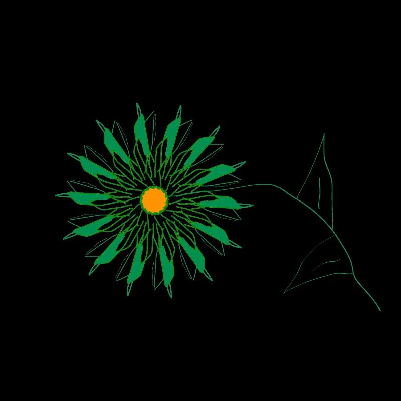 fleur verte