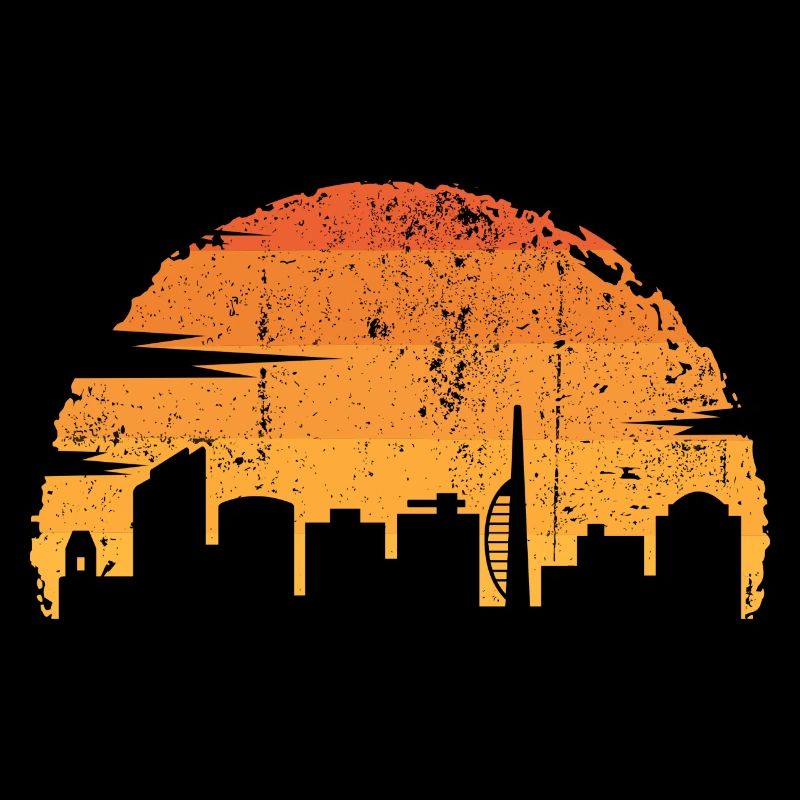 Golden Skyline Sunset