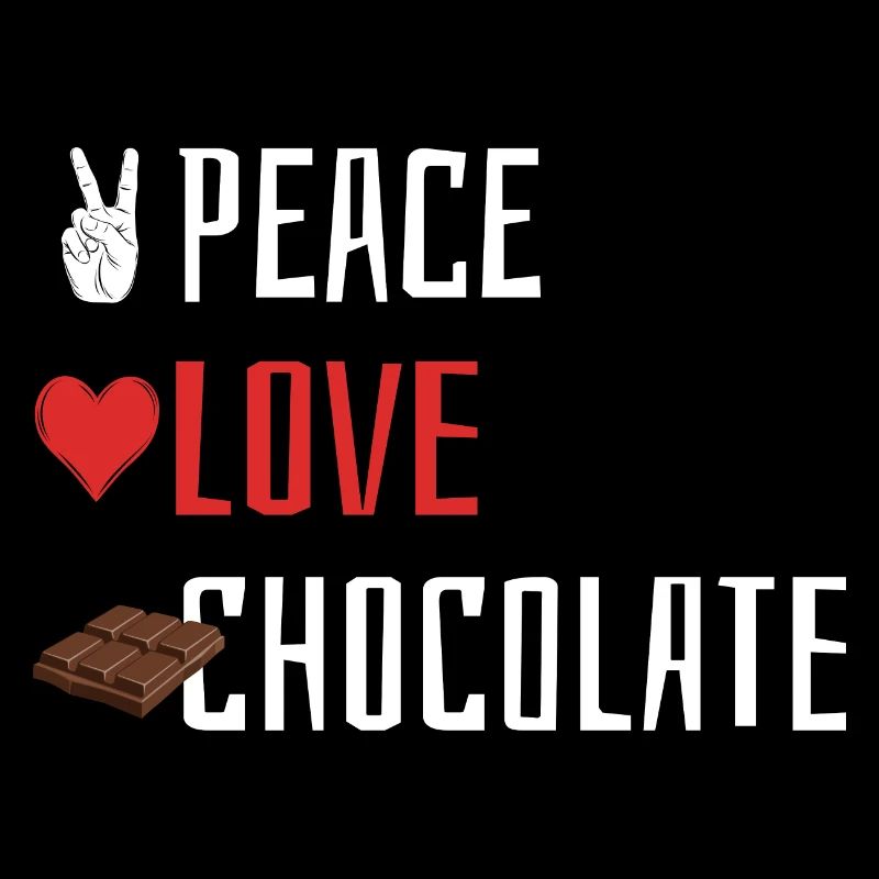 Peace Love Chocolat - Cœur