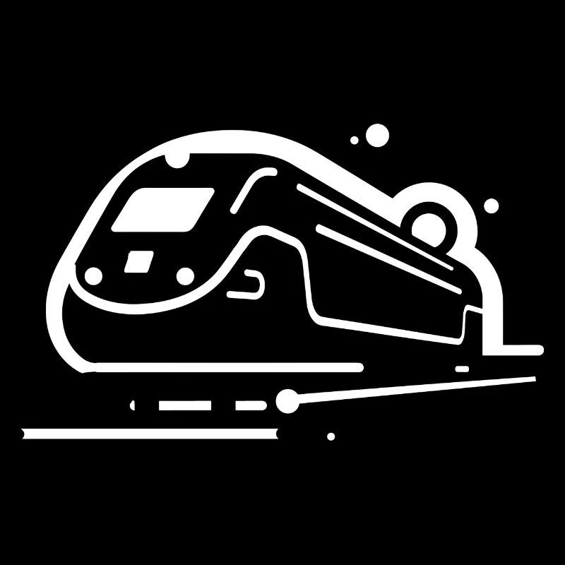 Train de dessin animé