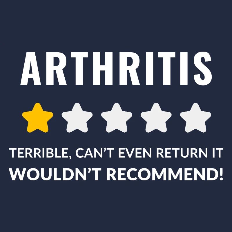 Conception typographique audacieuse pour la sensibilisation à l'arthrite