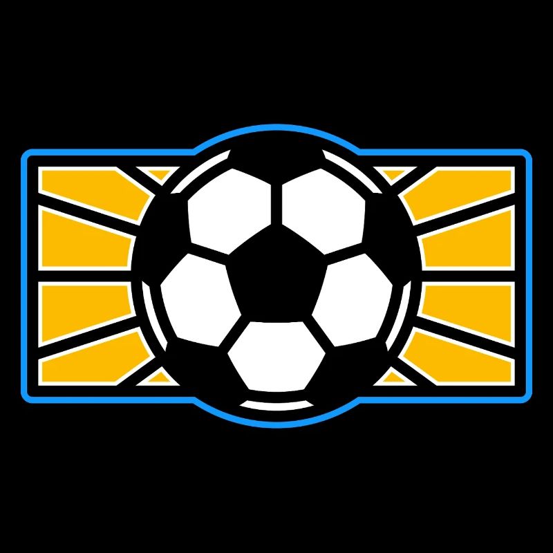 Fußball-Pop-Art-Logo